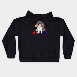 Eagle Mullet Merica - american flag Kids Hoodie